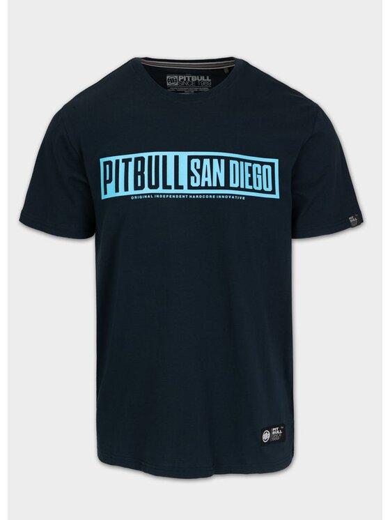 PITBULL PITBULL T-Shirt EIGHTY NINE DOG Granatowy Regular Fit