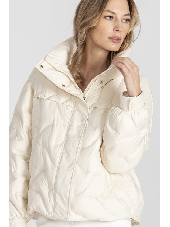 Deni Cler Milano Deni Cler Milano Kurtka zimowa T-DC-9003-F2-40-11-1 Écru Loose Fit