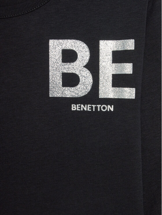 United Colors Of Benetton United Colors Of Benetton Μπλουζάκι 3ATNC10EH Μαύρο Regular Fit