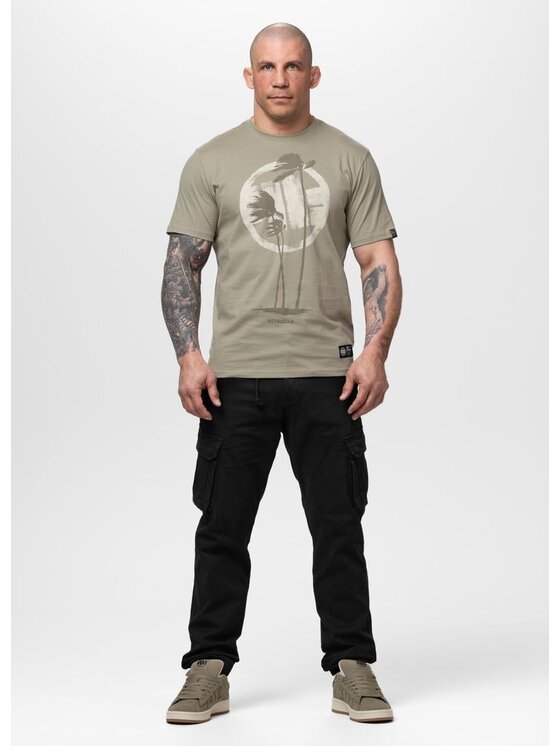 PITBULL PITBULL T-Shirt PALMS Szary Regular Fit