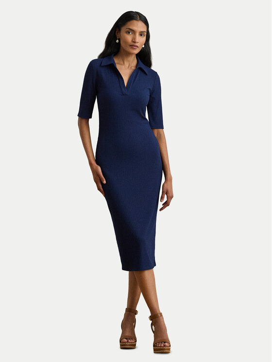 LAUREN RALPH LAUREN LAUREN RALPH LAUREN Strickkleid 200973609002 Dunkelblau Slim Fit