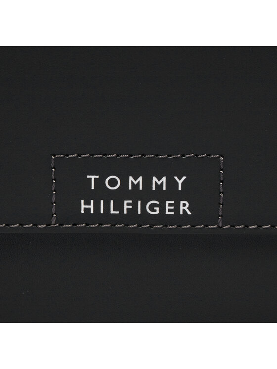 Tommy Hilfiger Tommy Hilfiger Taška na laptop Th Spw Leather Computer Bag AM0AM11818 Čierna