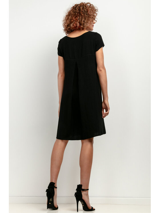 Tessita Tessita Sukienka letnia SUKIENKA_T403_4_S Czarny Regular Fit