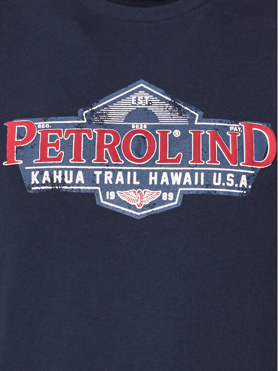 Petrol Industries Petrol Industries T-Shirt M-1040-TSR602 Tmavomodrá Regular Fit
