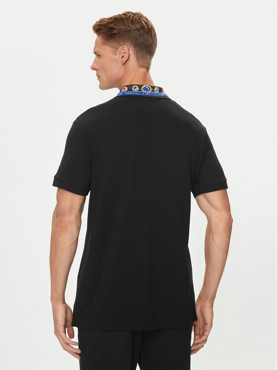 Versace Jeans Couture Versace Jeans Couture Polo 76GAGT11 Czarny Regular Fit