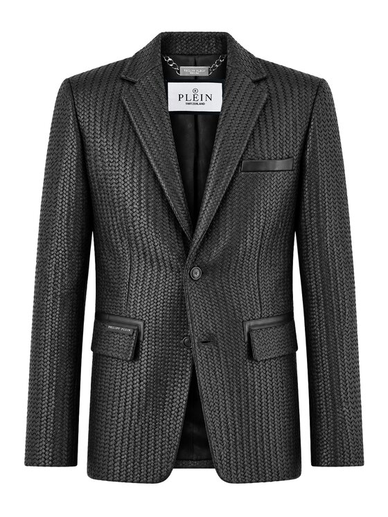 PHILIPP PLEIN PHILIPP PLEIN Marynarka 31051 Czarny Casual Fit