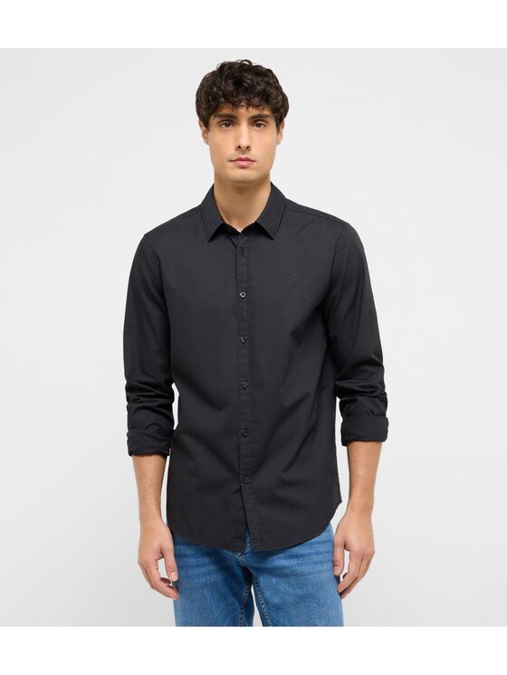 Mustang Mustang Camicia Style Canton Nero Slim Fit