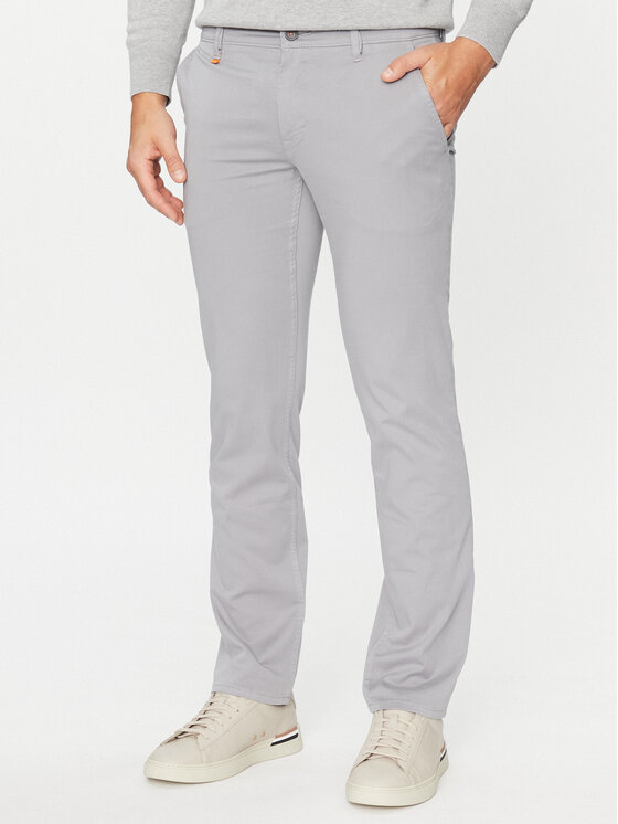 Boss Pantaloni chino 50470813 Gri Slim Fit