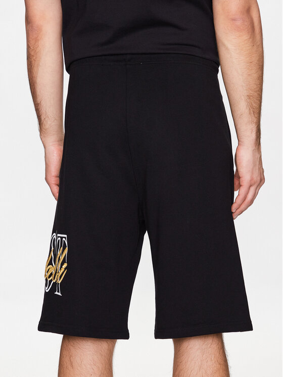 Just Cavalli Just Cavalli Szorty sportowe 74OBDI07 Czarny Regular Fit