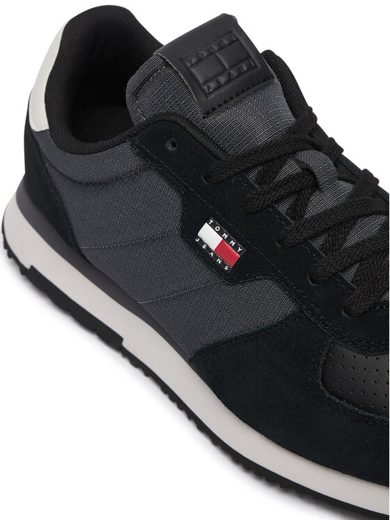 Tommy Jeans Tommy Jeans Tenisice Tj Runner Flag Mix EM0EM01774 Crna