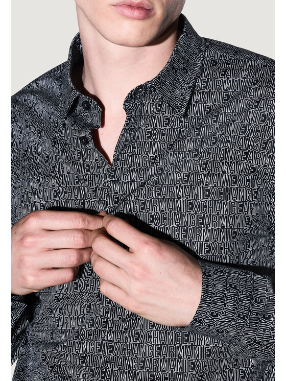 Armani Exchange Armani Exchange Koszula XM000625 AF13184 Czarny Casual Fit