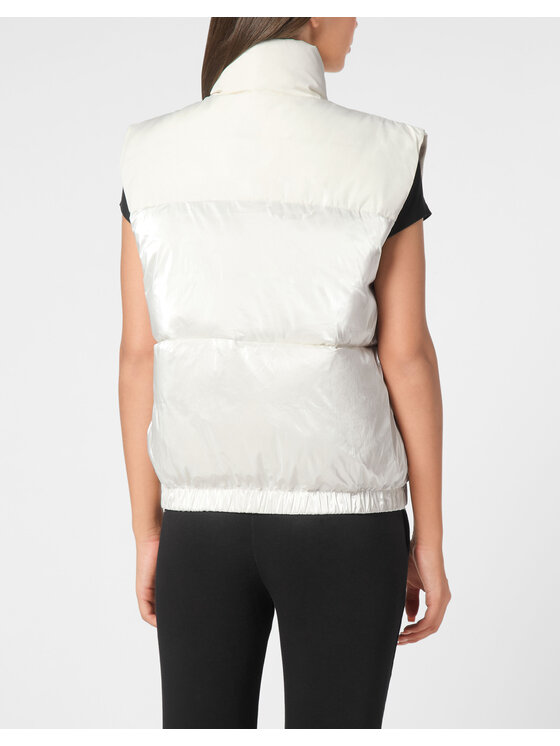 Plein Sport Plein Sport Bezrękawnik 14205 Biały Regular Fit
