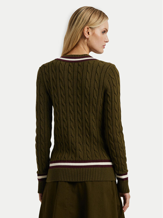 LAUREN RALPH LAUREN LAUREN RALPH LAUREN Sweter 200951624001 Zielony Regular Fit