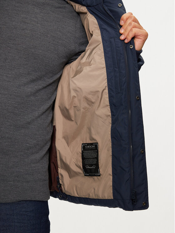 Geox Geox Zimní bunda Leitan M4628C T3144 F4545 Tmavomodrá Regular Fit