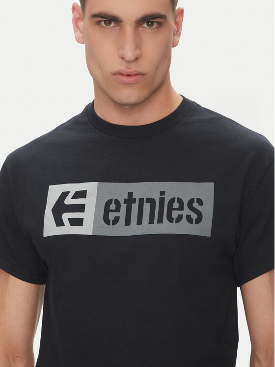Etnies Etnies T-särk New Box 4130002282 Must Regular Fit