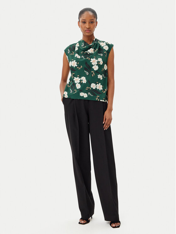 French Connection French Connection Bluza 72YBJ 30 Zelena Regular Fit