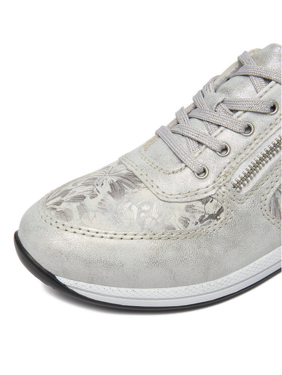 Rieker Rieker Sneakersy N1112-80 Srebrny