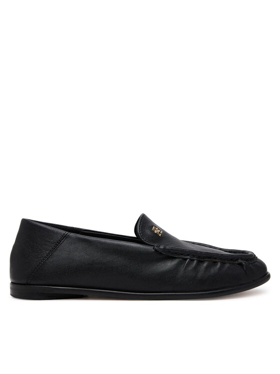 Tommy Hilfiger Tommy Hilfiger Cipele Soft Leather Squared Toe Loafer FW0FW08412 Crna