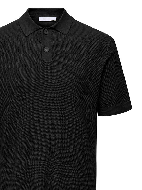 Only & Sons Only & Sons Polo Tony 22033571 Crna Regular Fit