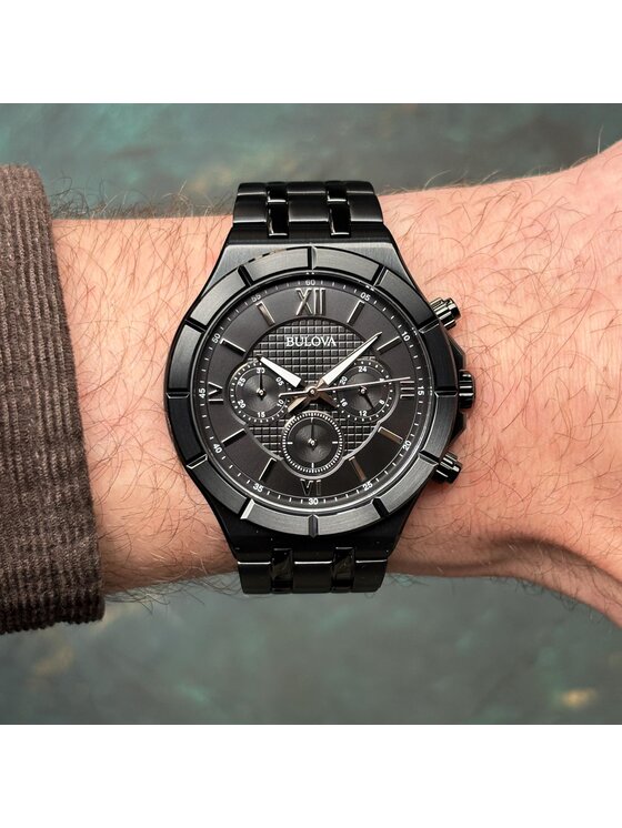 Bulova Bulova Zegarek 98A242 Czarny