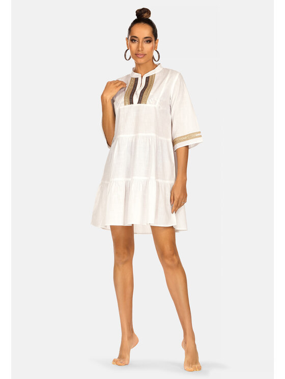 Feba Feba Vestito da spiaggia F225 Bianco