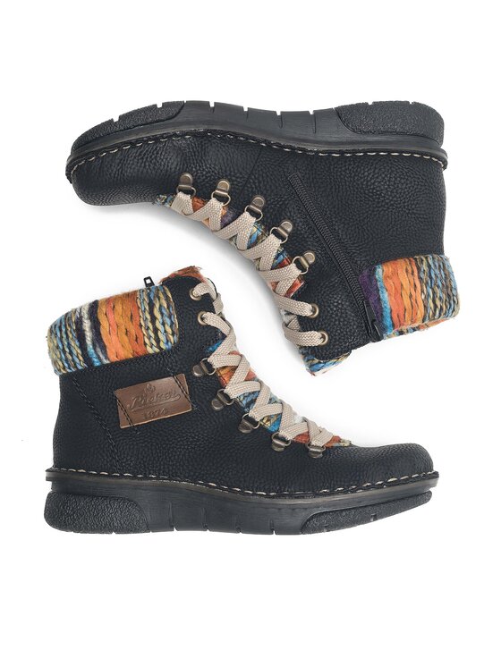 Rieker Rieker Botine 73343-00 Negru