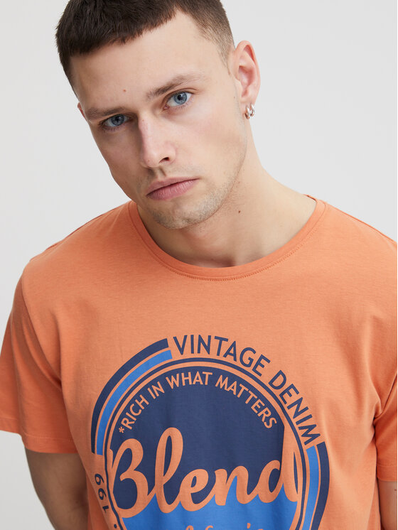 Blend Blend T-shirt 20715308 Narančasta Regular Fit