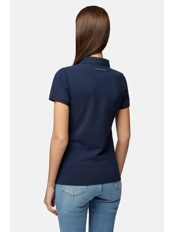 Lancerto Lancerto Polo Paris PO073123000026 Granatowy Regular Fit
