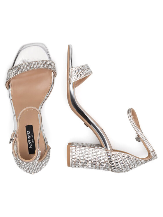 Nine West Nine West Sandały WFA3032-1 Srebrny