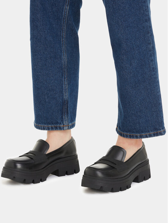 Calvin Klein Jeans Calvin Klein Jeans Loafers Chunky Combat Loafer Wn YW0YW01120 Μαύρο