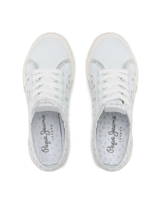 Pepe Jeans Pepe Jeans Гуменки Brady Shine G PGS30562 Бял