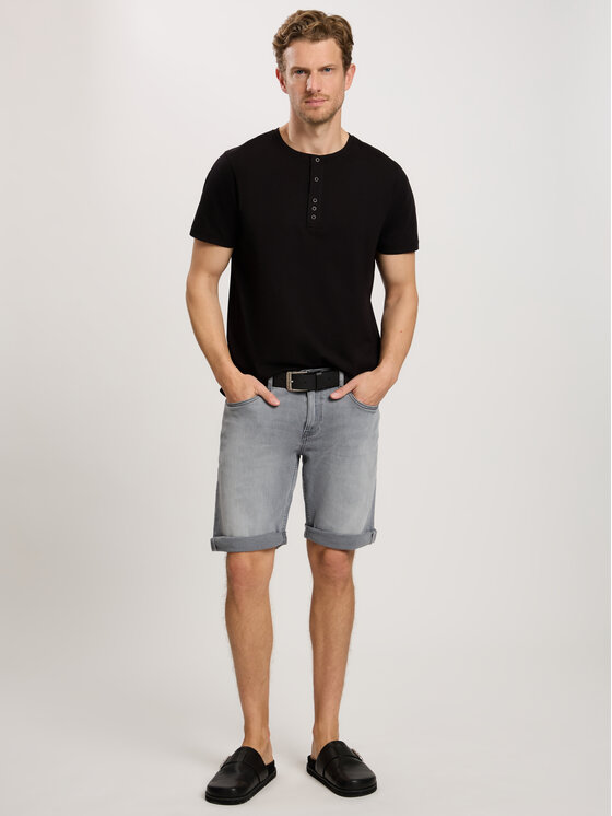 Cross Jeans Cross Jeans T-Shirt 16096-020 Czarny Regular Fit