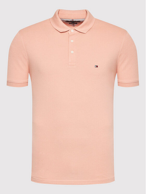 Tommy Hilfiger Tommy Hilfiger Polo majica 1985 MW0MW17771 Roza Slim Fit