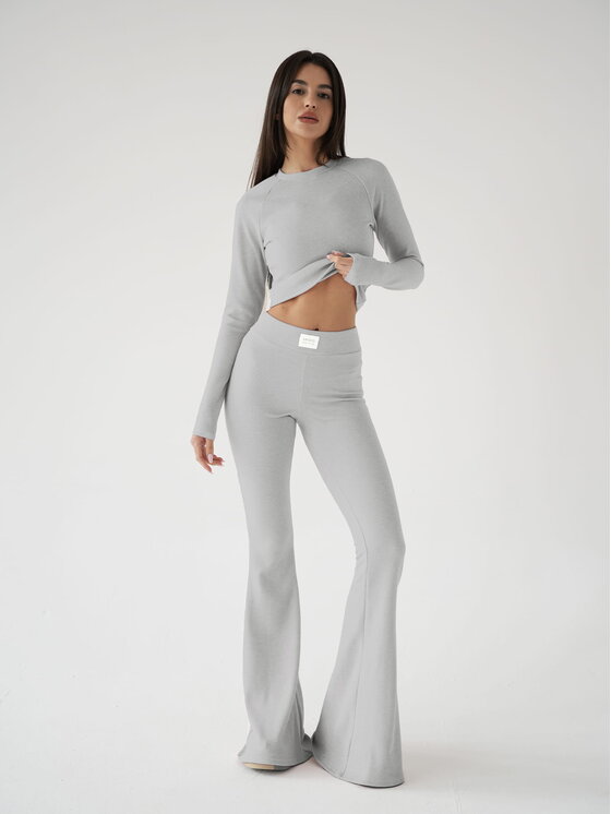 MissDenim MissDenim Longsleeve Cozy Szary Second Skin Fit