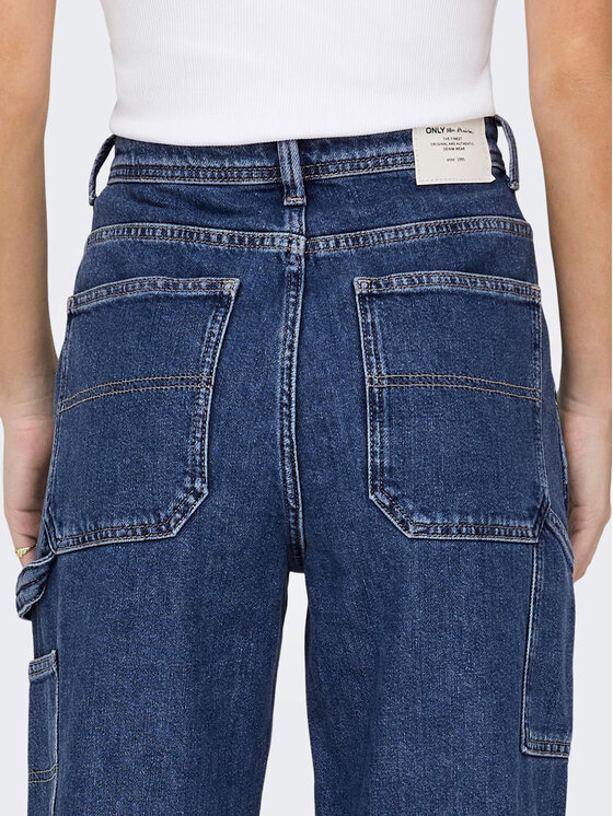 ONLY ONLY Blugi 15271792 Albastru Straight Fit