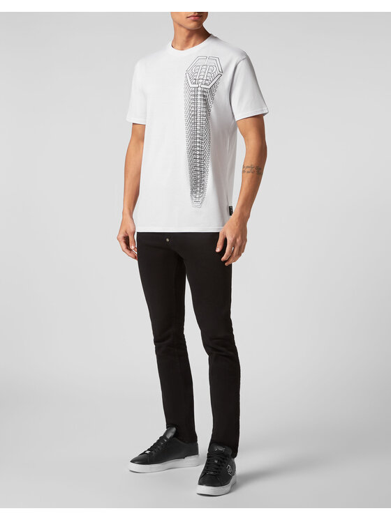 PHILIPP PLEIN PHILIPP PLEIN T-shirt 8911 Bianco Regular Fit