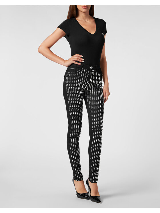 PHILIPP PLEIN PHILIPP PLEIN Jeggins 7901 Černá