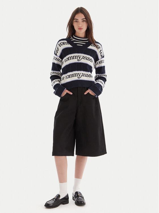Tommy Jeans Tommy Jeans Πουλόβερ DW0DW21682 Σκούρο μπλε Regular Fit