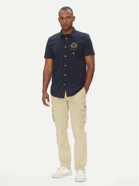 Aeronautica Militare Aeronautica Militare Cămașă 251CA1285CT3288 Bleumarin Regular Fit