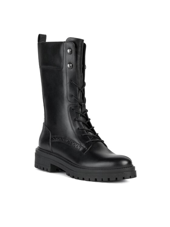 Geox Geox Kotníková obuv D Iridea D36HRE 00043 C9999 Černá