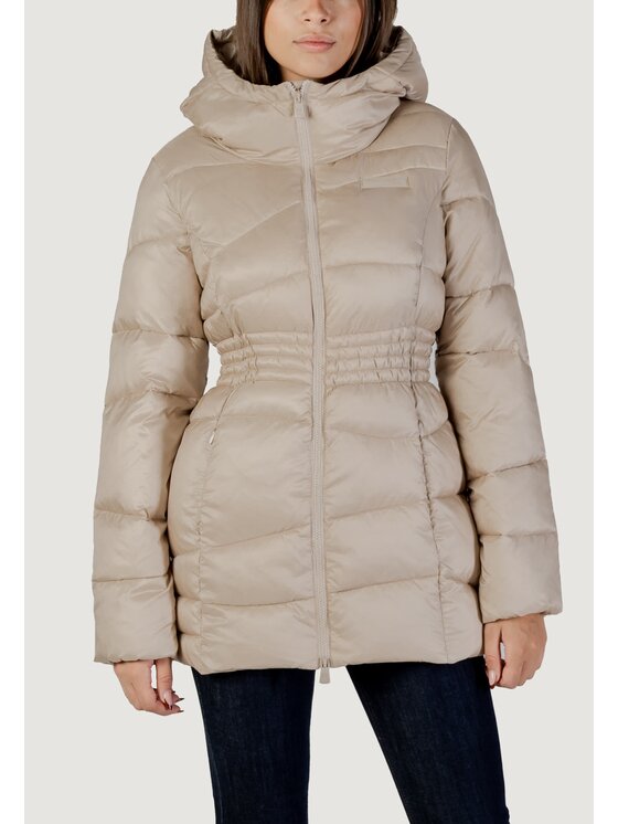 EA7 Emporio Armani EA7 Emporio Armani Giacca di pelle BOMBER JACKET Beige Egg Fit