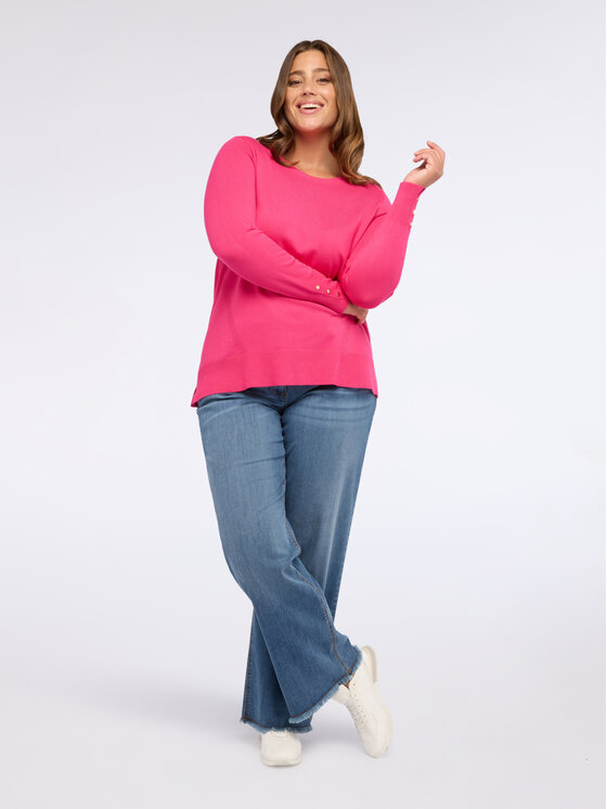 Fiorella Rubino Fiorella Rubino Sweter M632L008006N019 Różowy Regular Fit