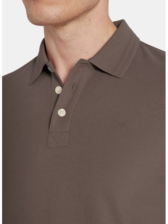 Pako Lorente Pako Lorente Polo P25WF-TX-004 Brązowy Classic Fit