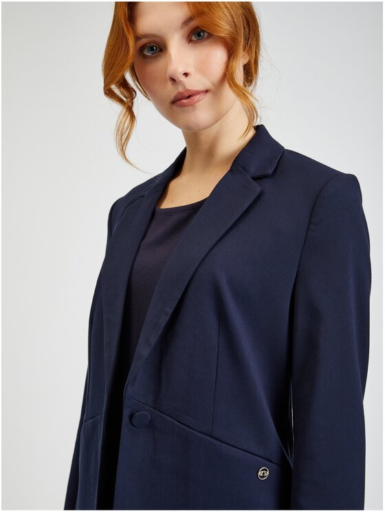 Orsay Orsay Marynarka 480324526000__36 Granatowy Regular Fit