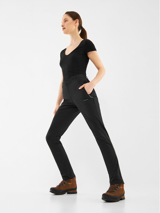 Viking Viking Spodnie materiałowe Rago Lady Czarny Regular Fit
