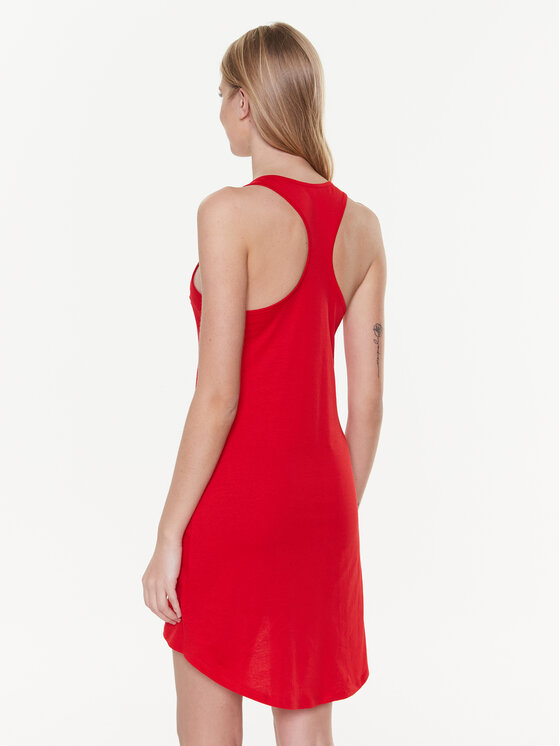 Guess Guess Лятна рокля Logo E3GP03 JA914 Червен Regular Fit