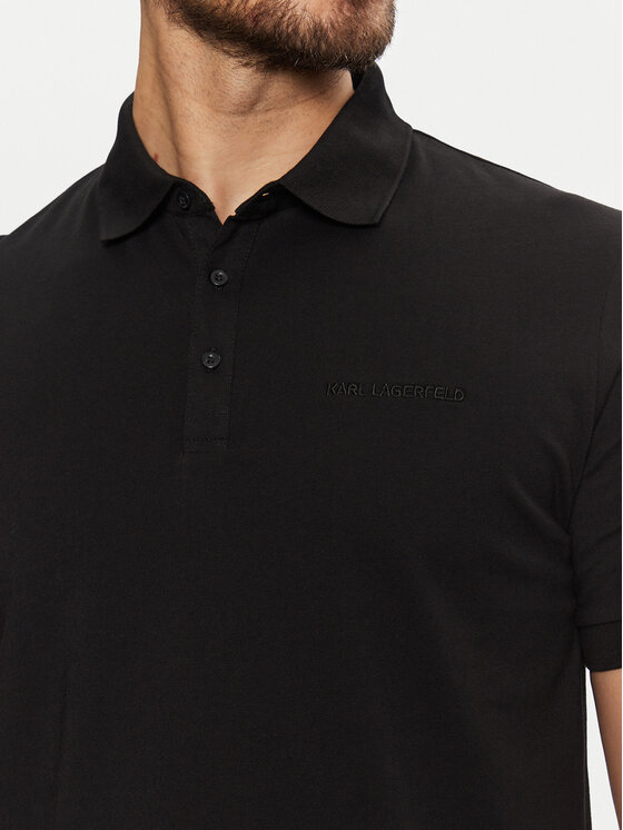 KARL LAGERFELD KARL LAGERFELD Polo majica 745085 551225 Črna Regular Fit
