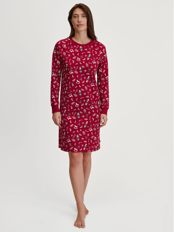 Calida Calida Camicia da notte 31395 Rosso Comfortable Fit