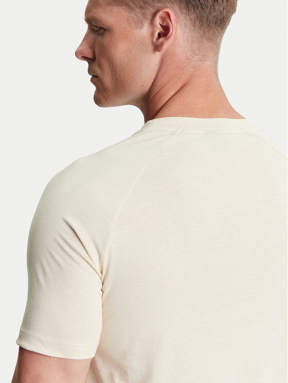 BOSS BOSS Tričko 50517970 Béžová Slim Fit