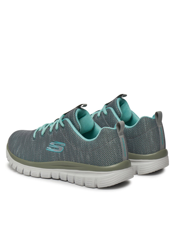 Skechers Skechers Sneakersy Twisted Fortune 12614/GYMN Szary